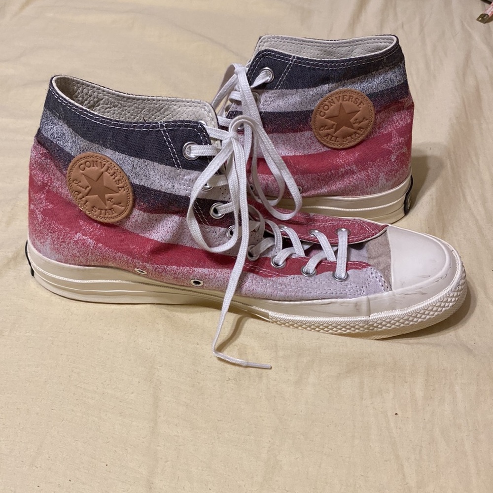 RARE Chuck Taylor 70 Converse sneakers American Flag Old Glory Unisex 10/12 - Picture 3 of 6